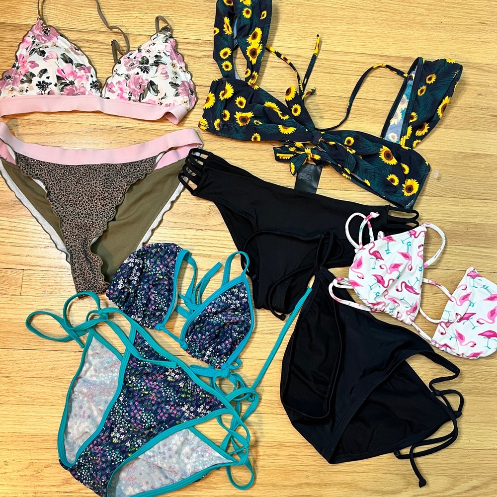 Bikini Bundle!! Size small and medium h&m haul! Four bikinis